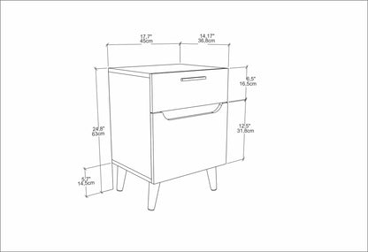 Κομοδίνο Βοηθητικό Τραπεζάκι 56x43x19 εκ. | 322RTC1602