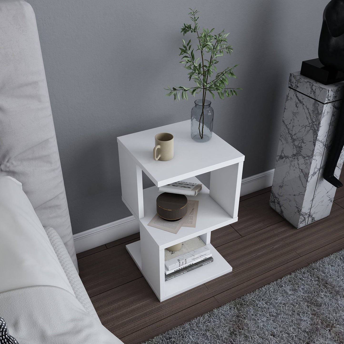 Κομοδίνο Βοηθητικό Τραπεζάκι 35x38x14,5 εκ. | 322RTC1629