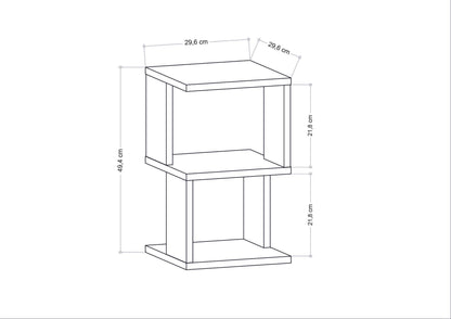 Κομοδίνο Βοηθητικό Τραπεζάκι 35x38x14,5 εκ. | 322RTC1629