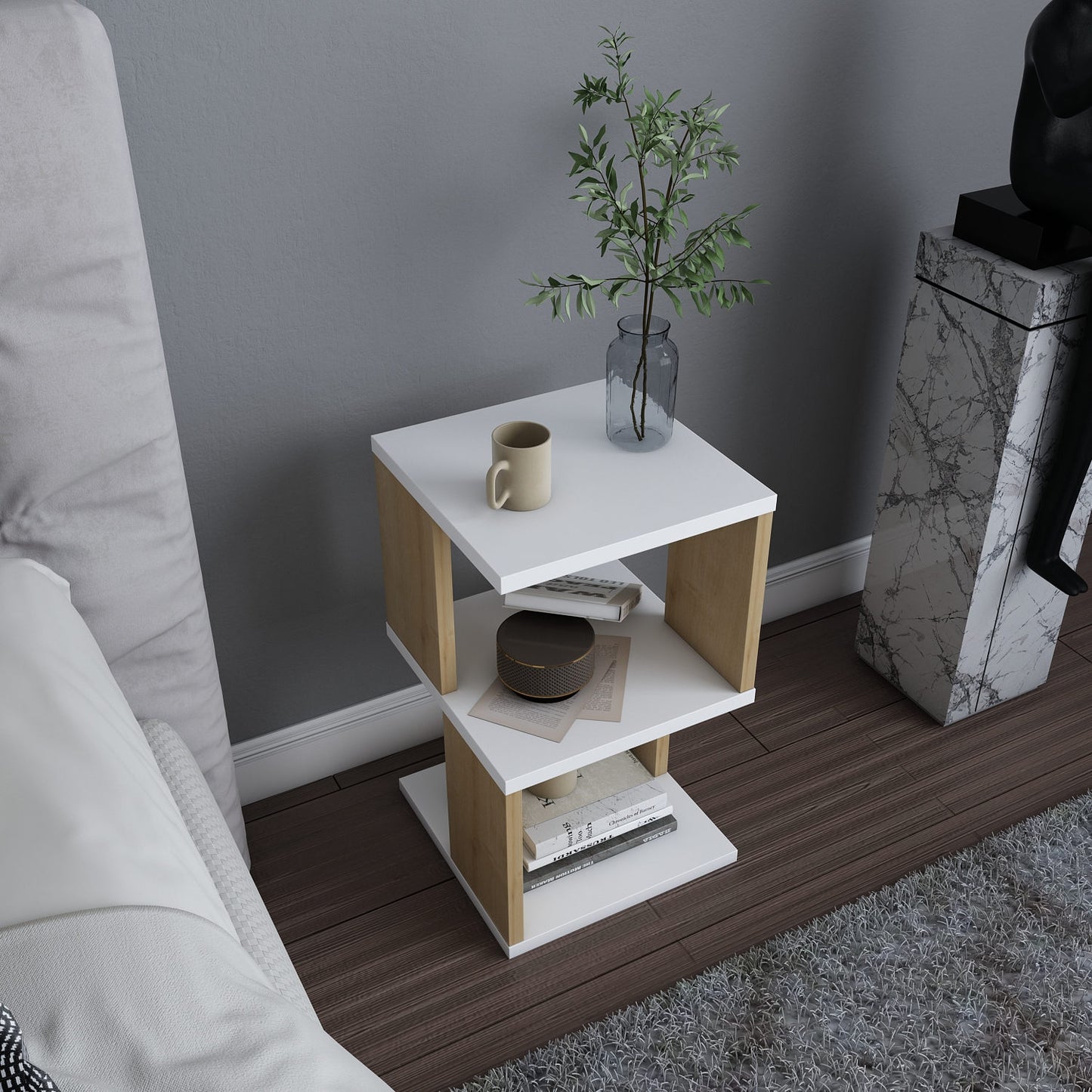 Κομοδίνο Βοηθητικό Τραπεζάκι 35x38x14,5 εκ. | 322RTC1633