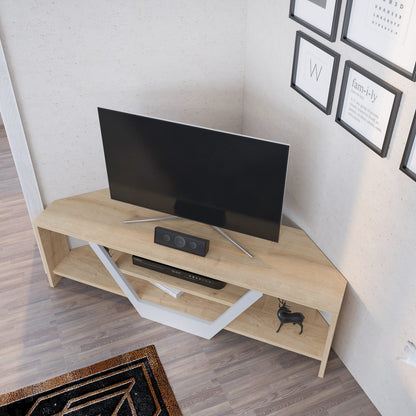 Έπιπλο Τηλεόρασης TV Βάση Σύνθεση Λευκό Δρυς | 322RTC2178