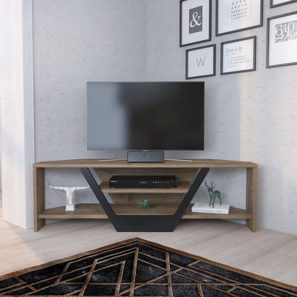 Έπιπλο Τηλεόρασης TV Βάση Σύνθεση Καρυδί Μαύρο | 322RTC2180
