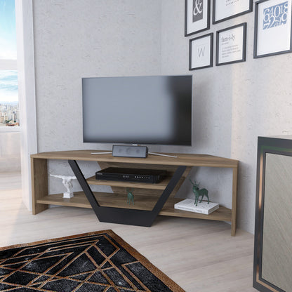 Έπιπλο Τηλεόρασης TV Βάση Σύνθεση Καρυδί Μαύρο | 322RTC2180