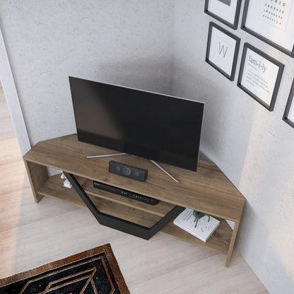 Έπιπλο Τηλεόρασης TV Βάση Σύνθεση Καρυδί Μαύρο | 322RTC2180