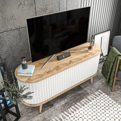 Έπιπλο Τηλεόρασης TV Βάση Σύνθεση Oud Δρυς Λευκό | 322RTC2183