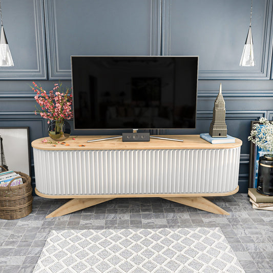 Έπιπλο Τηλεόρασης TV Βάση Σύνθεση Sapphire Λευκό | 322RTC2184