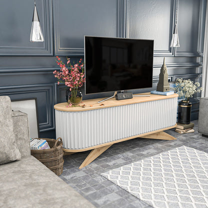 Έπιπλο Τηλεόρασης TV Βάση Σύνθεση Sapphire Λευκό | 322RTC2184
