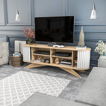 Έπιπλο Τηλεόρασης TV Βάση Σύνθεση Sapphire Λευκό | 322RTC2184