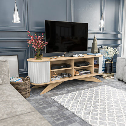 Έπιπλο Τηλεόρασης TV Βάση Σύνθεση Sapphire Λευκό | 322RTC2184