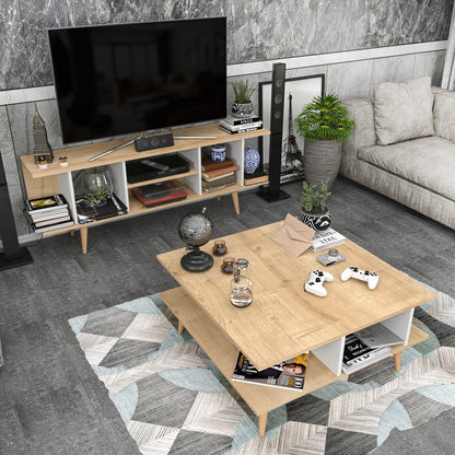 Έπιπλο Τηλεόρασης TV Βάση Σύνθεση Sapphire Λευκό | 322RTC2196