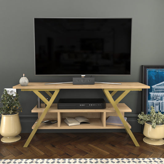 Έπιπλο Τηλεόρασης TV Βάση Σύνθεση Χρυσό Δρυς | 322RTC2320