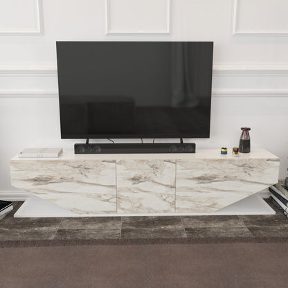 Έπιπλο Τηλεόρασης TV Βάση Σύνθεση Λευκό Marble | 322RTC2448