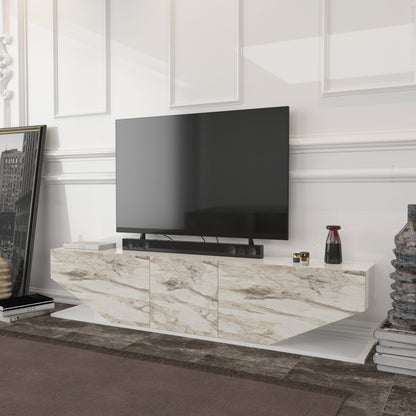Έπιπλο Τηλεόρασης TV Βάση Σύνθεση Λευκό Marble | 322RTC2448