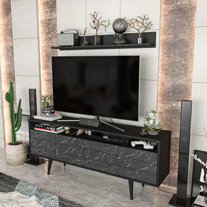 Έπιπλο Τηλεόρασης TV Βάση Σύνθεση Μαύρο | 322RTC2451