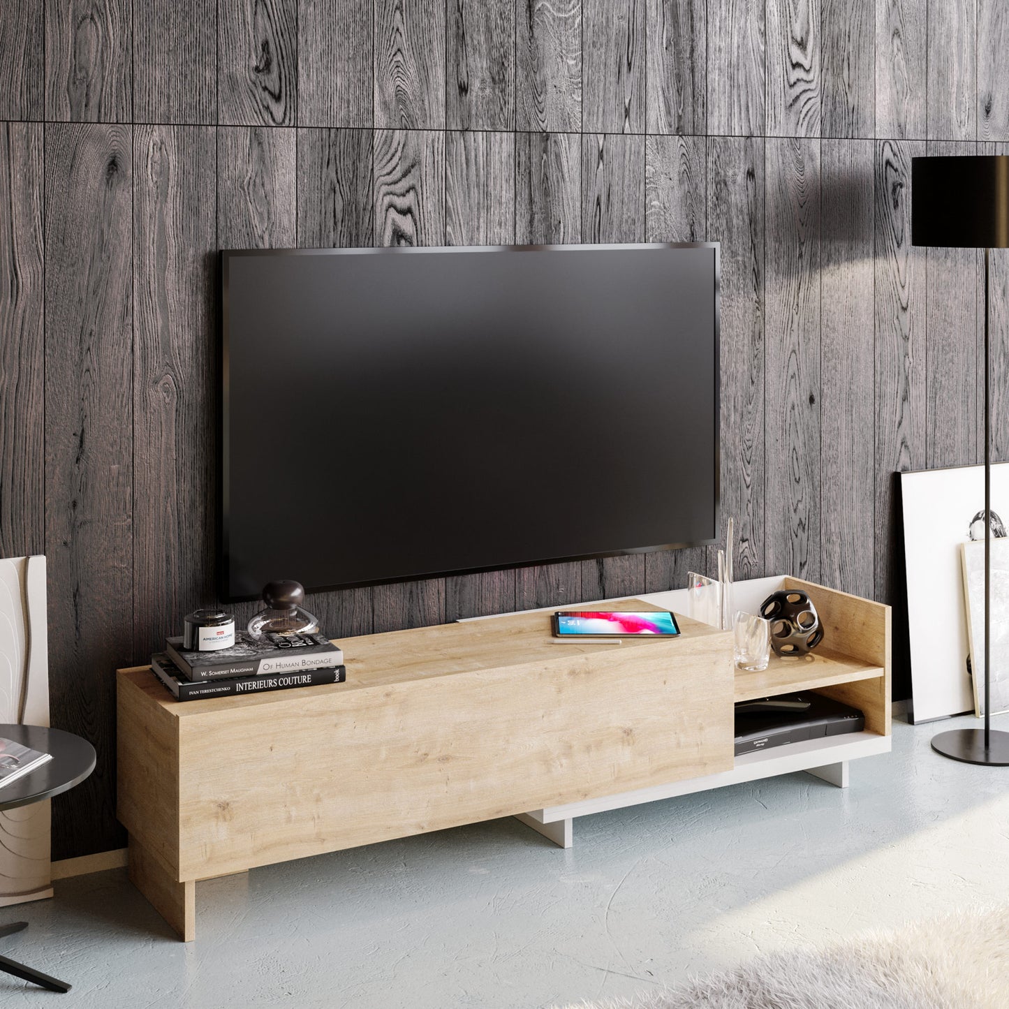 Έπιπλο Τηλεόρασης TV Βάση Σύνθεση Λευκό Sapphire | 322RTC2453