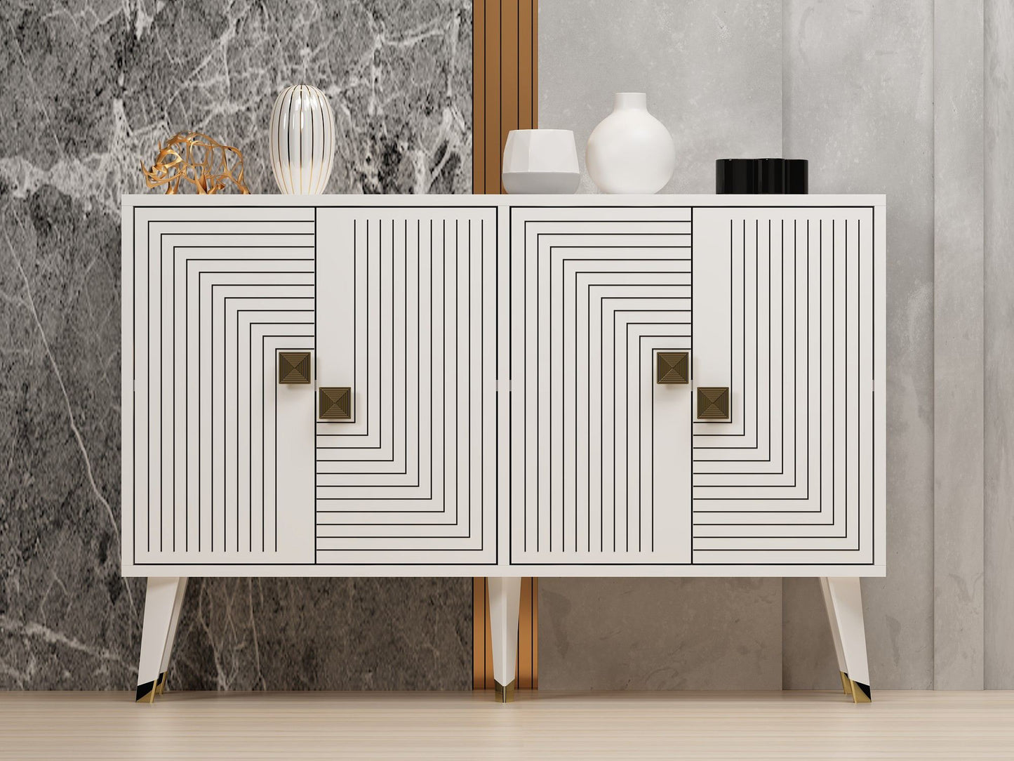 Μπουφές Λευκό
Χρυσό 120x30x80cm | 327ODS1225