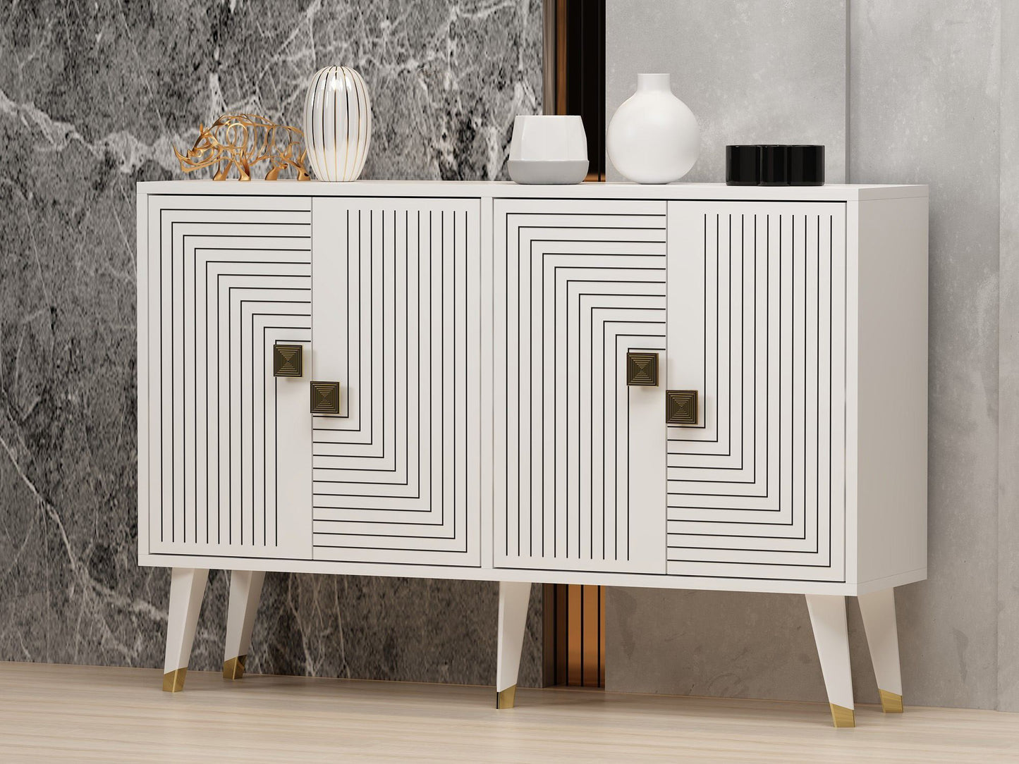 Μπουφές Λευκό
Χρυσό 120x30x80cm | 327ODS1225