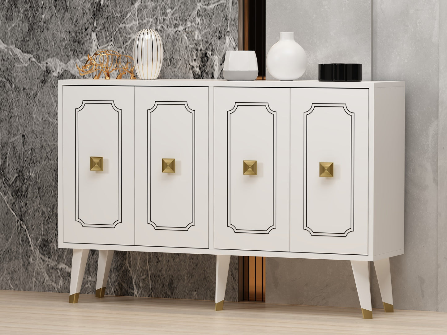 Μπουφές Λευκό
Χρυσό 120x30x80cm | 327ODS1229