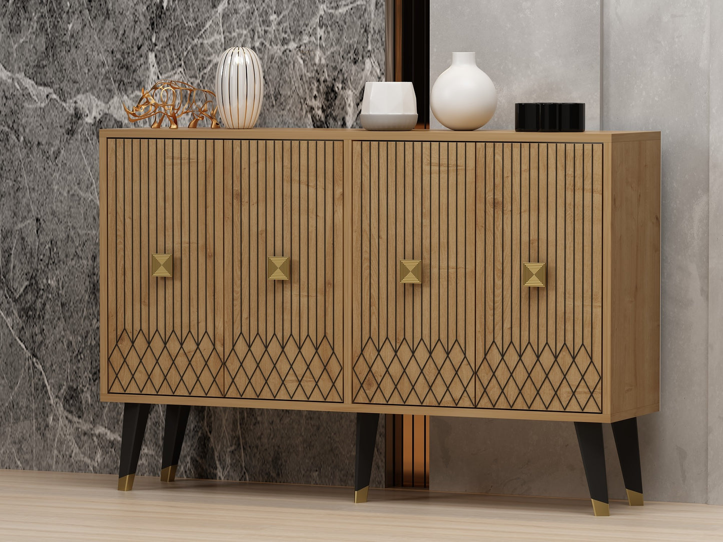 Μπουφές Sapphire Δρυς
Χρυσό 120x30x80cm | 327ODS1234