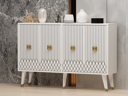 Μπουφές Λευκό
Χρυσό 120x30x80cm | 327ODS1235