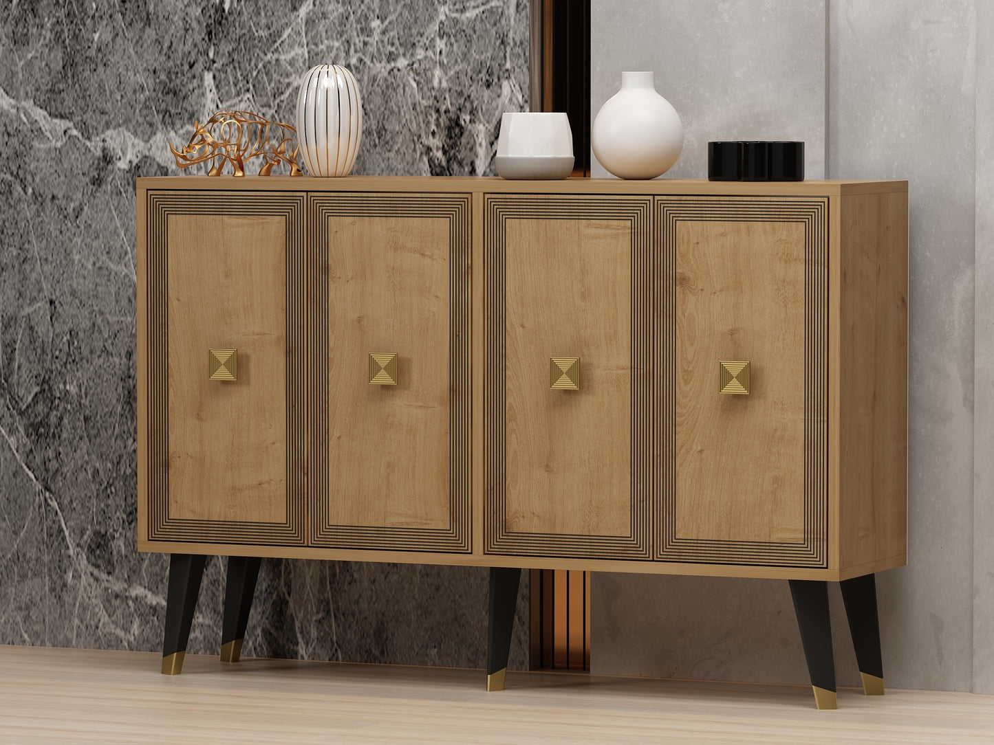 Μπουφές Sapphire Δρυς
Χρυσό 120x30x80cm | 327ODS1236