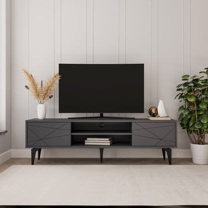 Έπιπλο Τηλεόρασης TV Βάση Σύνθεση Ανθρακί | 327ODS1257