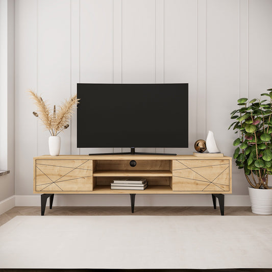 Έπιπλο Τηλεόρασης TV Βάση Σύνθεση Sapphire Δρυς | 327ODS1259