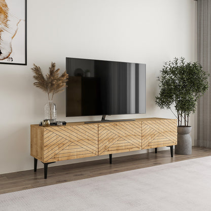 Έπιπλο Τηλεόρασης TV Βάση Σύνθεση Sapphire Δρυς | 327ODS1263