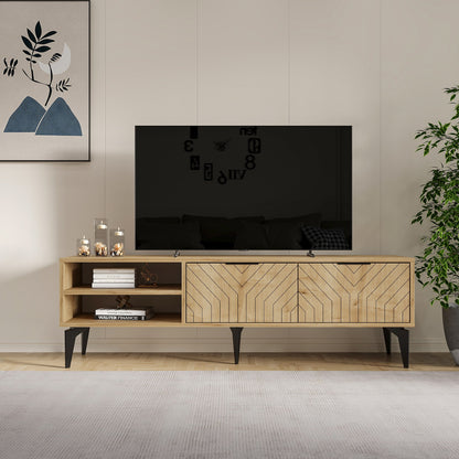 Έπιπλο Τηλεόρασης TV Βάση Σύνθεση Sapphire Δρυς | 327ODS1267