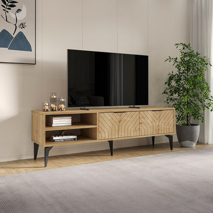 Έπιπλο Τηλεόρασης TV Βάση Σύνθεση Sapphire Δρυς | 327ODS1267