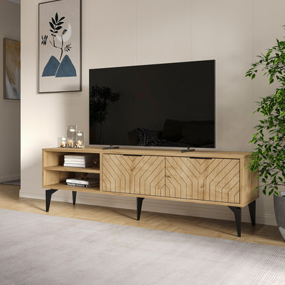 Έπιπλο Τηλεόρασης TV Βάση Σύνθεση Sapphire Δρυς | 327ODS1267
