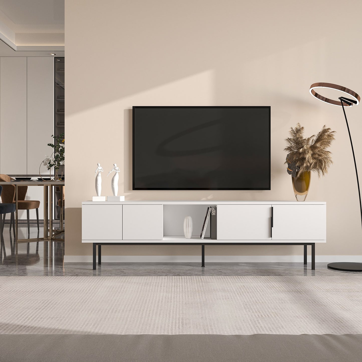Έπιπλο Τηλεόρασης TV Βάση Σύνθεση Λευκό | 327ODS1277
