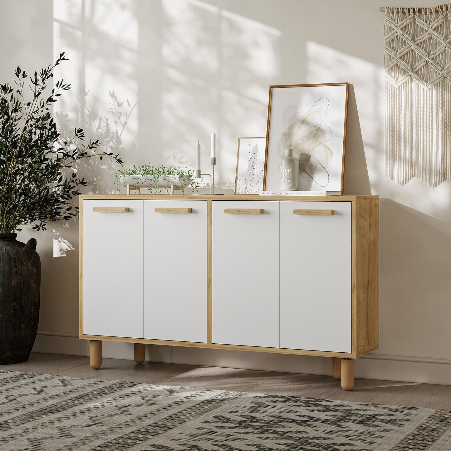 Μπουφές Sapphire Δρυς
Λευκό 120x29,6x73,6cm | 327ODS1283