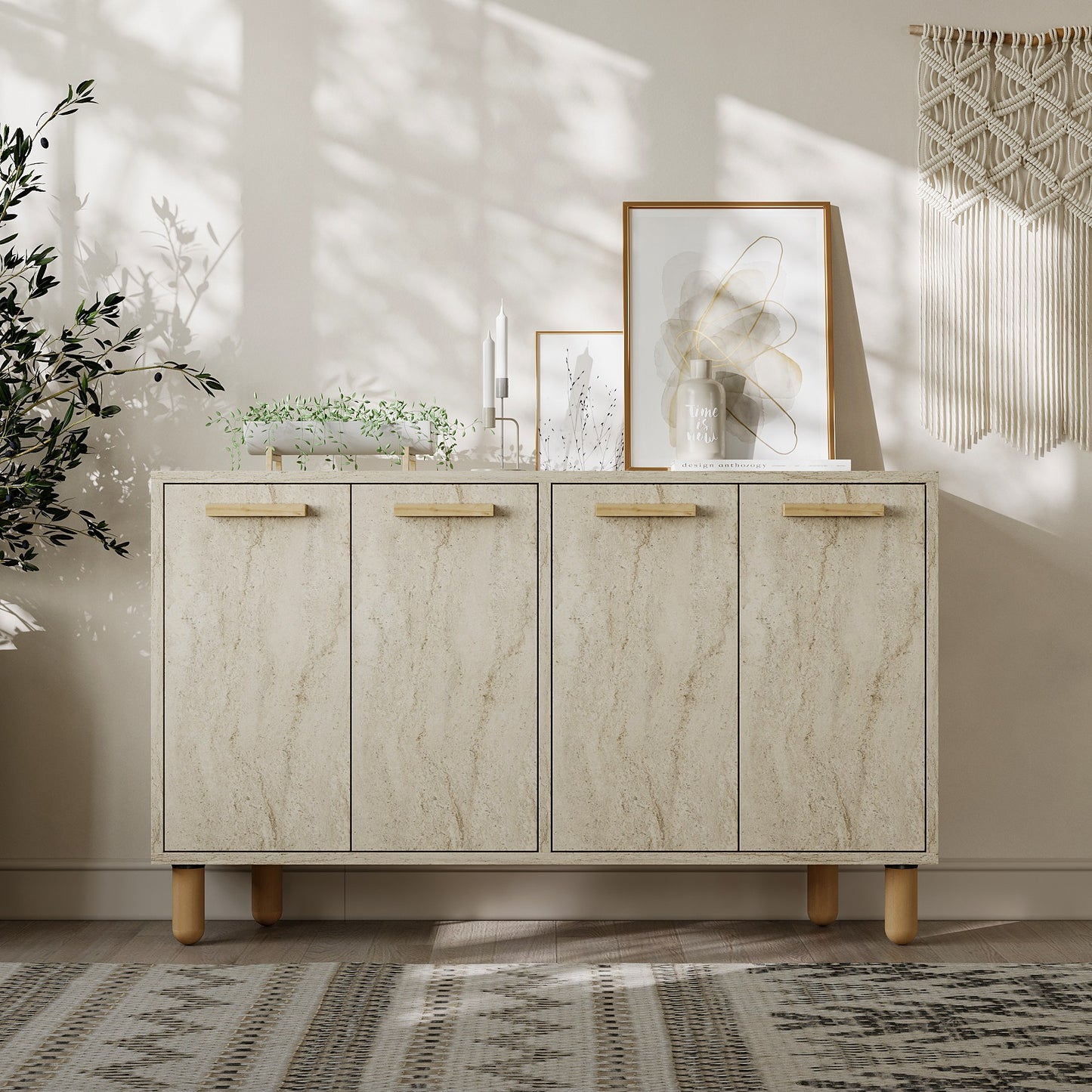 Μπουφές Τραβερτίνη 120x29,6x73,6cm | 327ODS1284