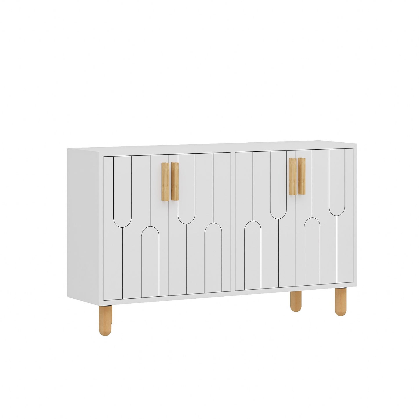 Μπουφές Λευκό 120x29,6x73,6cm | 327ODS1286