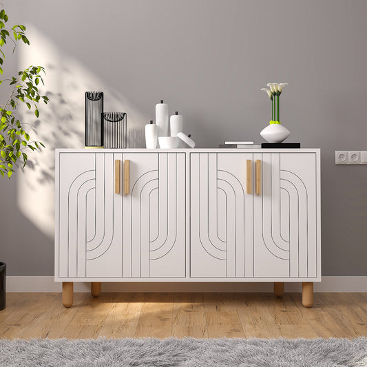Μπουφές Λευκό 120x29,6x73,6cm | 327ODS1291