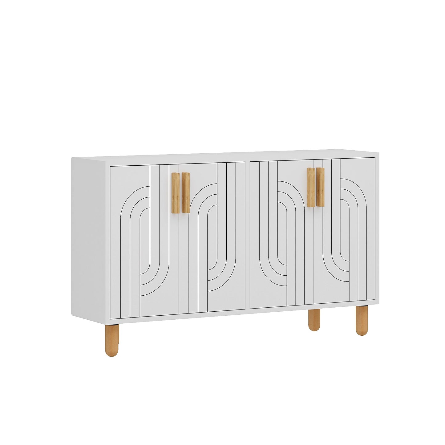 Μπουφές Λευκό 120x29,6x73,6cm | 327ODS1291