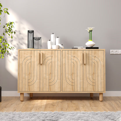 Μπουφές Saphire Δρυς 120x29,6x73,6cm | 327ODS1292