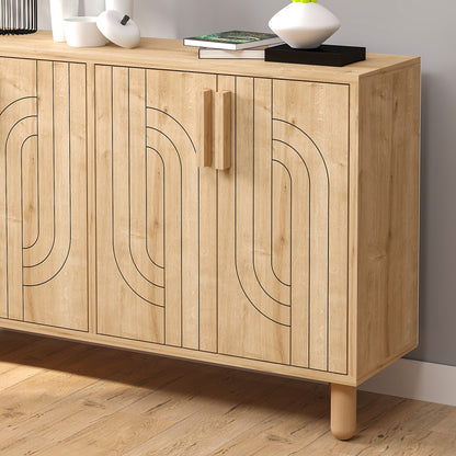 Μπουφές Saphire Δρυς 120x29,6x73,6cm | 327ODS1292