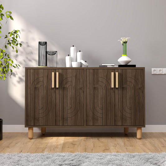 Μπουφές Καρυδί 120x29,6x73,6cm | 327ODS1293