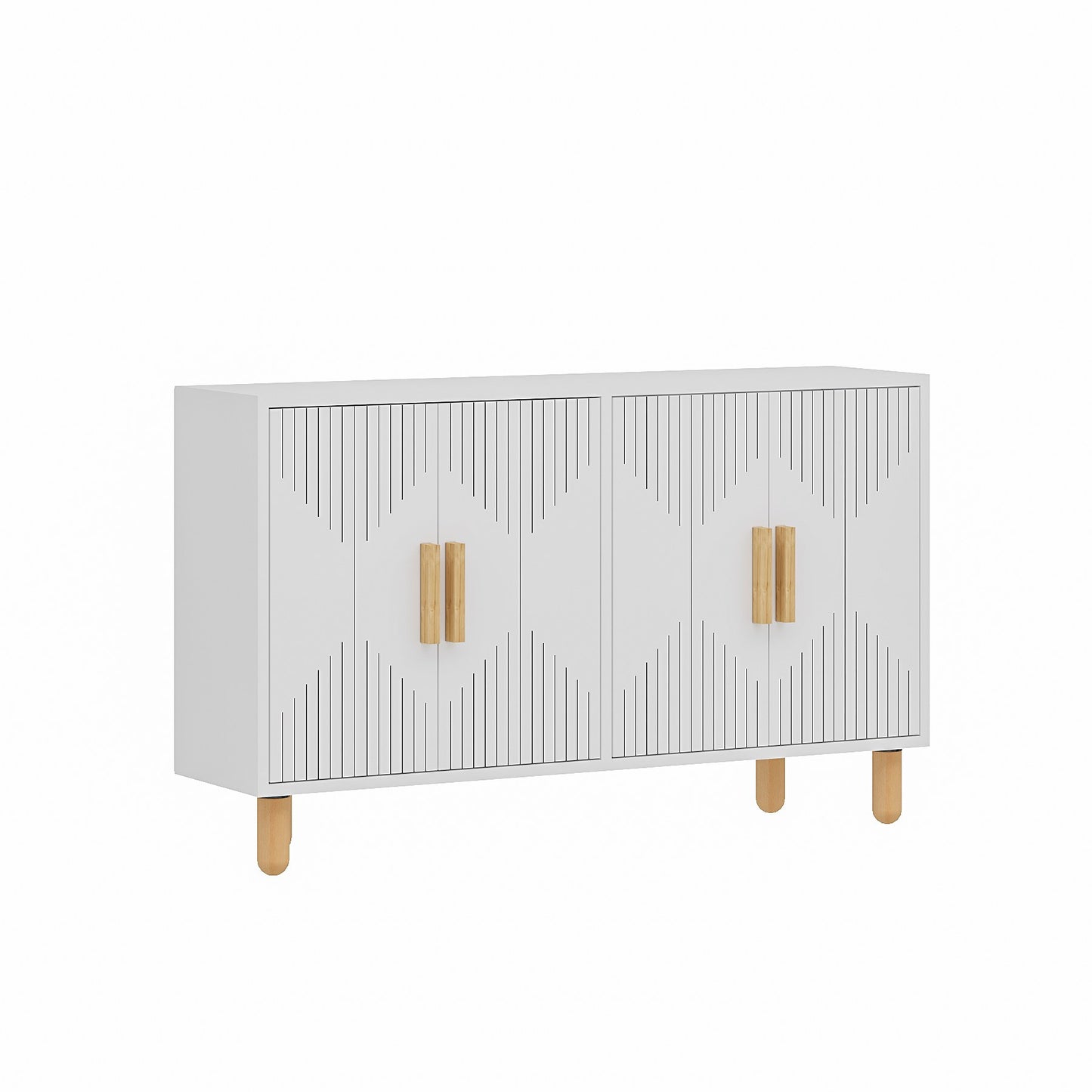 Μπουφές Λευκό 120x29,6x73,6cm | 327ODS1301