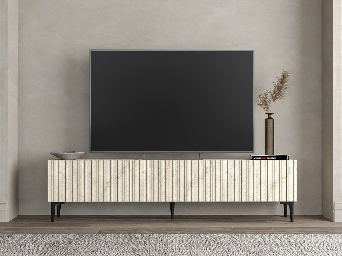 Έπιπλο Τηλεόρασης TV Βάση Σύνθεση Travertine | 327ODS1309