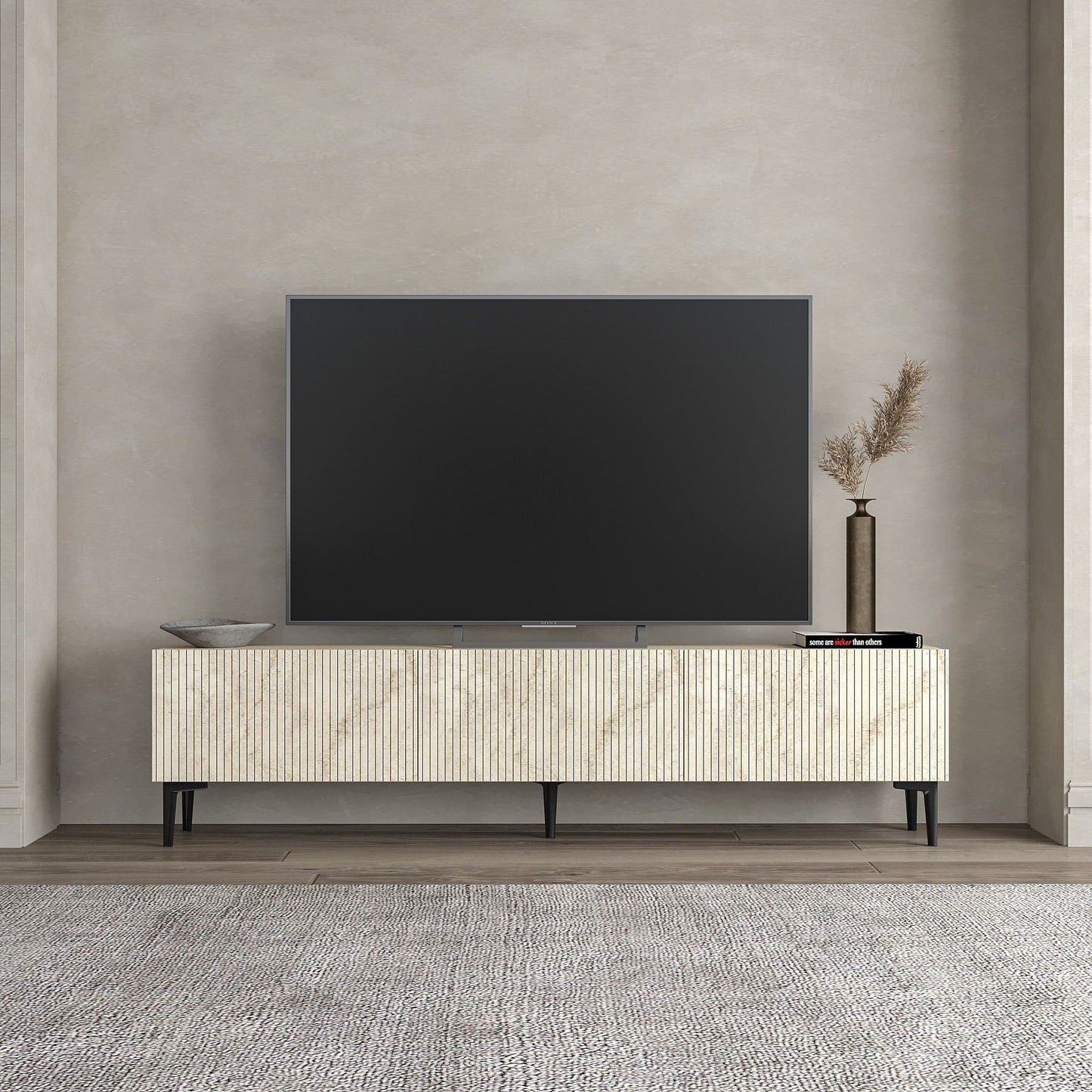 Έπιπλο Τηλεόρασης TV Βάση Σύνθεση Travertine | 327ODS1309