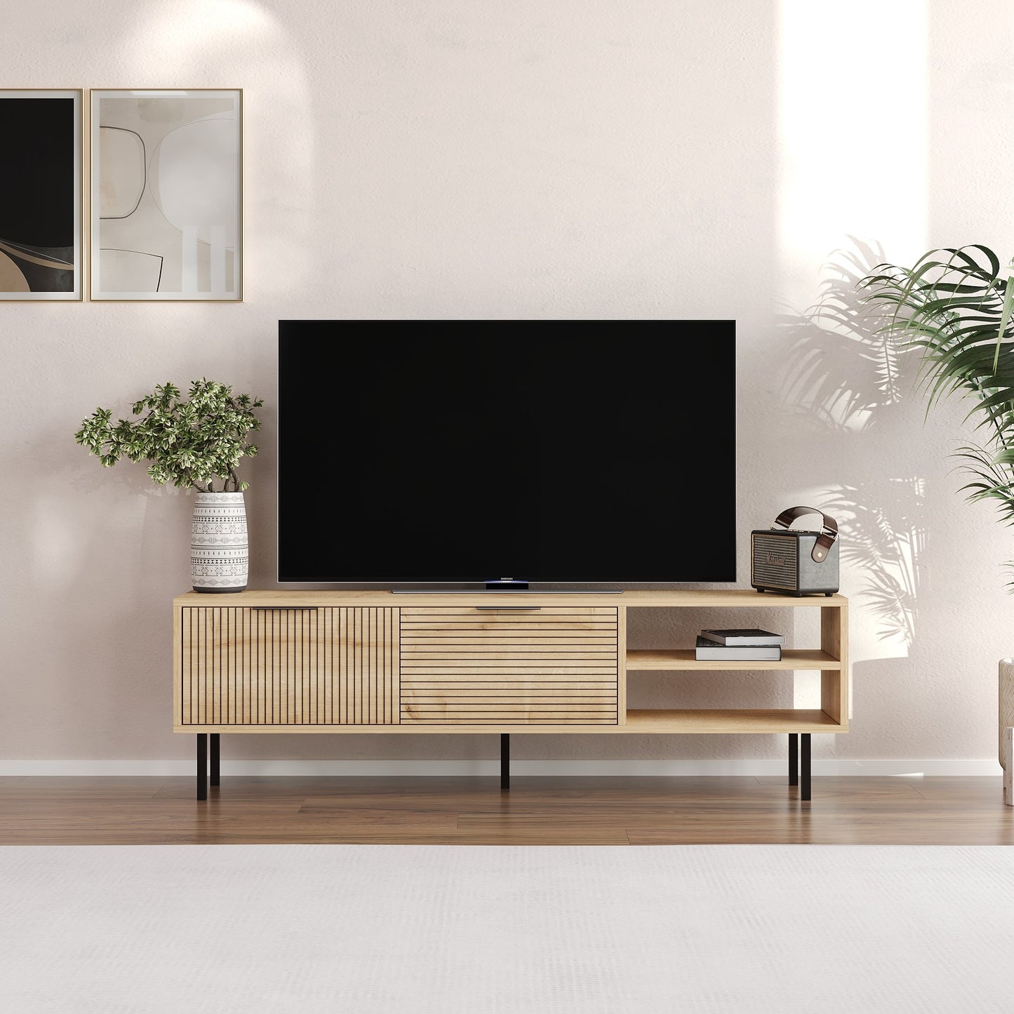 Έπιπλο Τηλεόρασης TV Βάση Σύνθεση Sapphire Δρυς | 327ODS1323