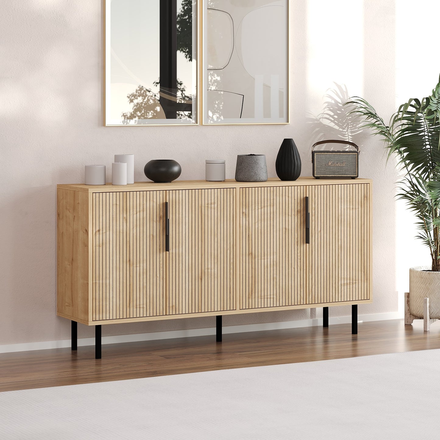 Μπουφές Sapphire Δρυς 150x36x75cm | 327ODS1334