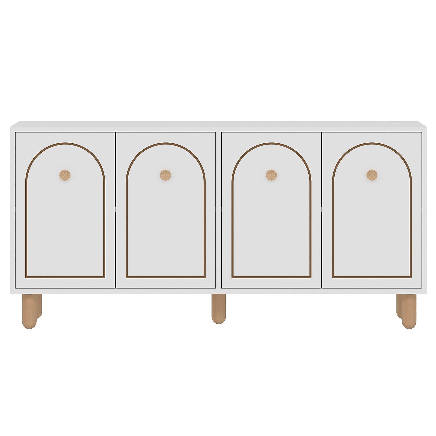 Μπουφές Λευκό 150x36x73cm | 327ODS1340