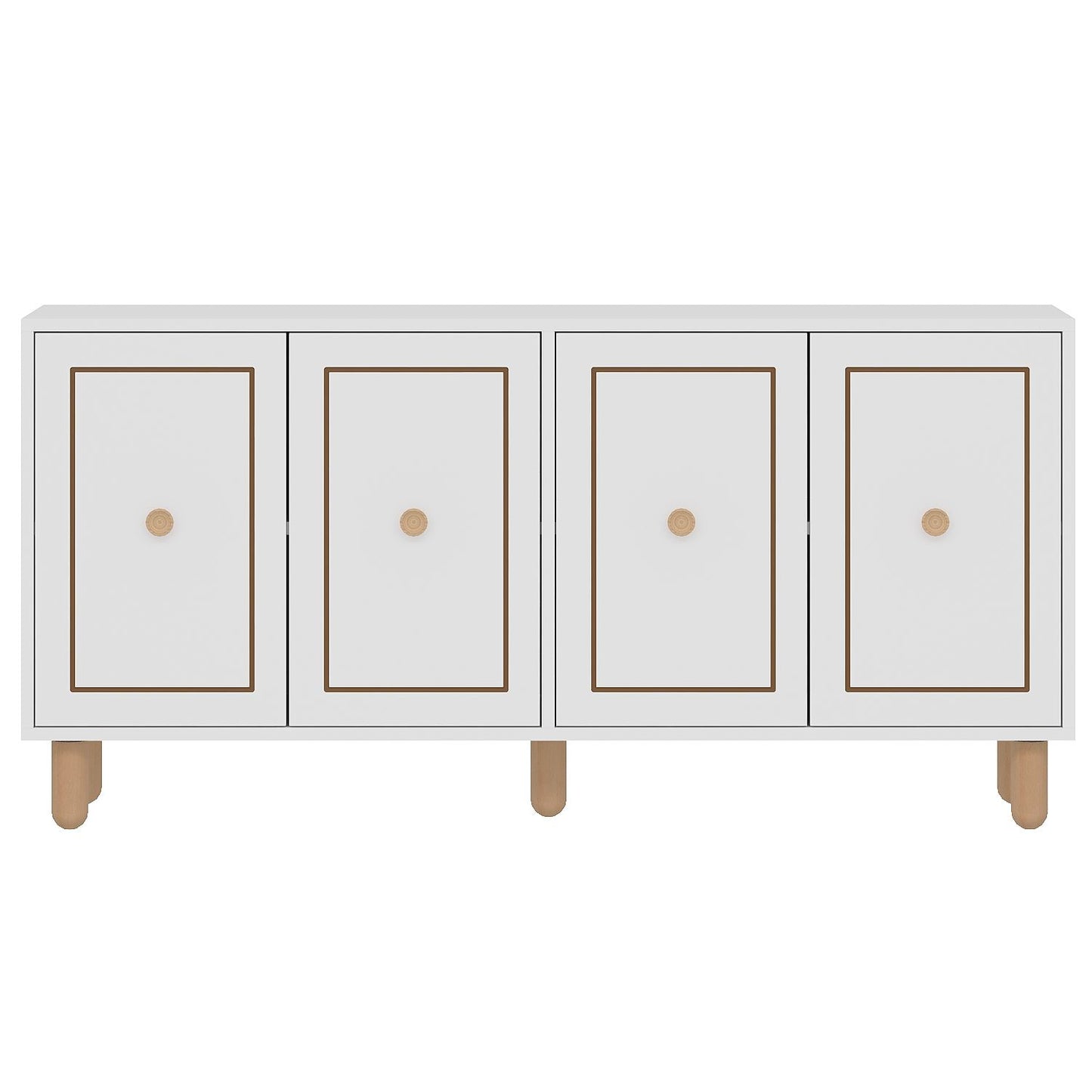 Μπουφές Λευκό 150x36x73cm | 327ODS1342
