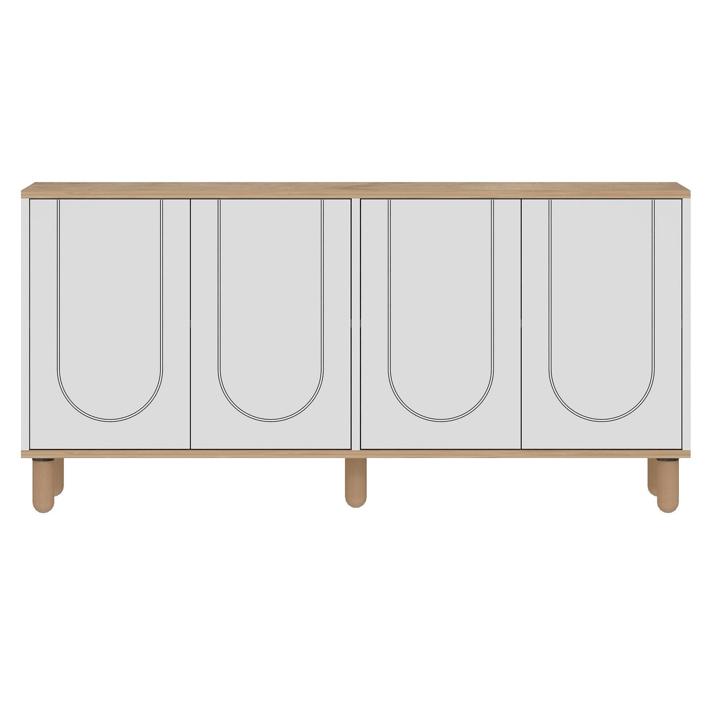 Μπουφές Sapphire Δρυς
Λευκό 150x36x73cm | 327ODS1352