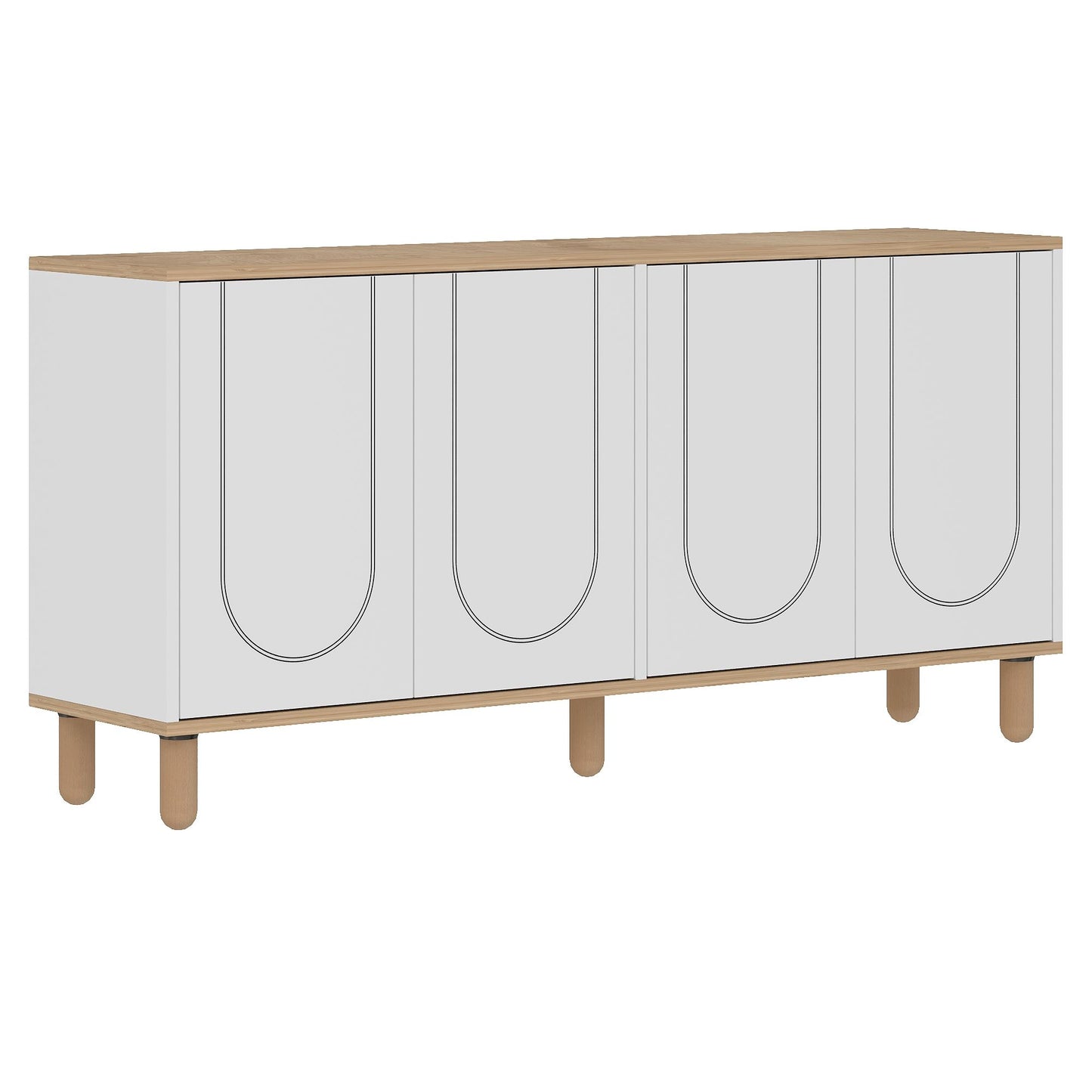 Μπουφές Sapphire Δρυς
Λευκό 150x36x73cm | 327ODS1352