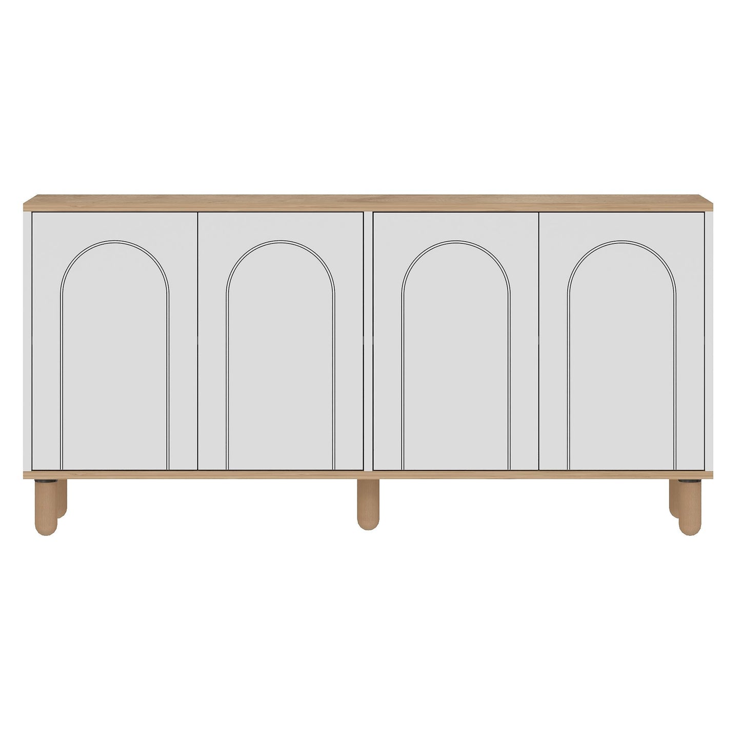 Μπουφές Sapphire Δρυς
Λευκό 150x36x73cm | 327ODS1353